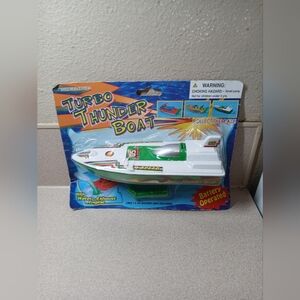 Turbo Thunder Racing Boat - Green and White